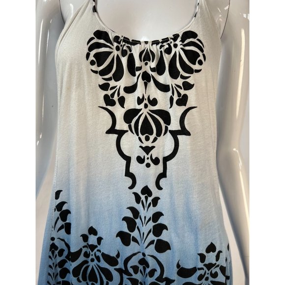 Testament Spaghetti Stap Ombre Sun Dress Size Medium Blue Cotton Blend - Picture 11 of 16